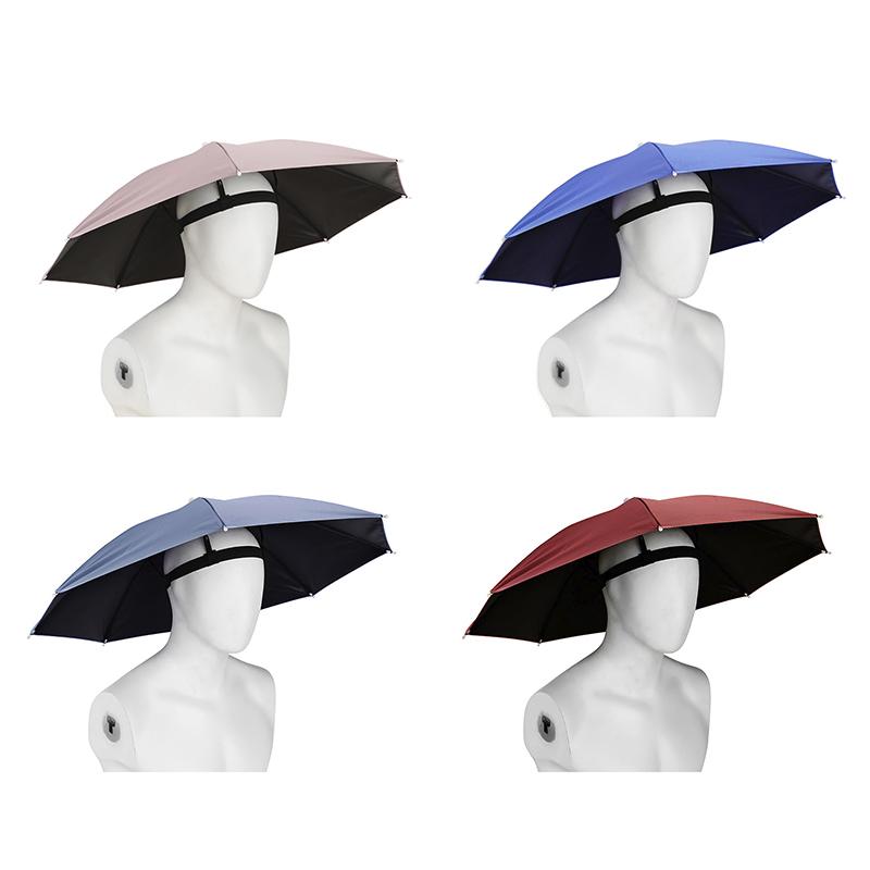 Waterproof Portable Fishing Umbrella Hat Outdoor Sunscreen Universal Foldable Camping Headwear Caps for Angling