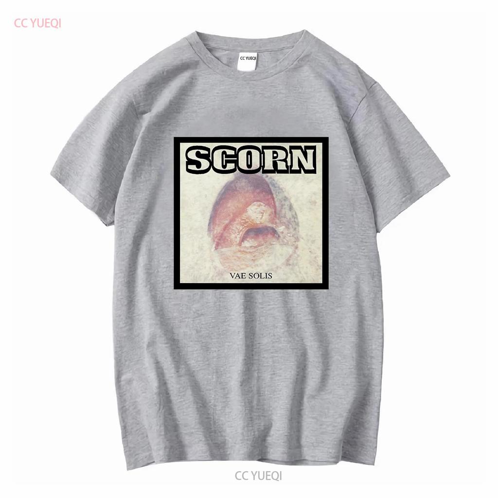 SCORN T Shirt Vae Solis Mens Cotton Crew Industrial Breakbeat long or short sleeves vintage Washed Slightly homme Soft