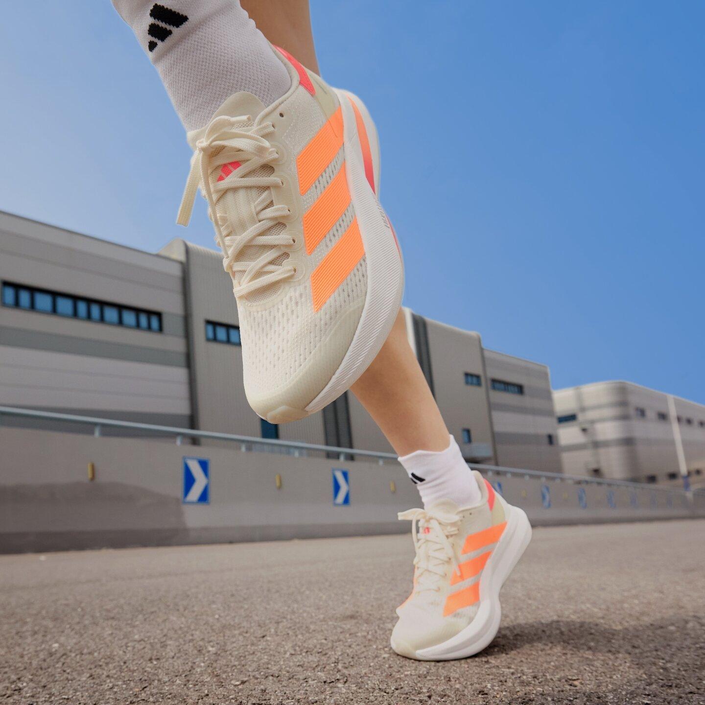 Adidas Duramo Speed 2 PU, Textile Running Shoes Women s Beige Orange 37