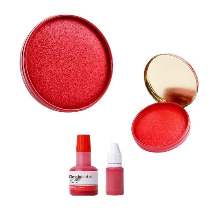 Pengyi Snabbtorkande Röd Stämpeldyna för Handavtryck & Kontorsanvändning