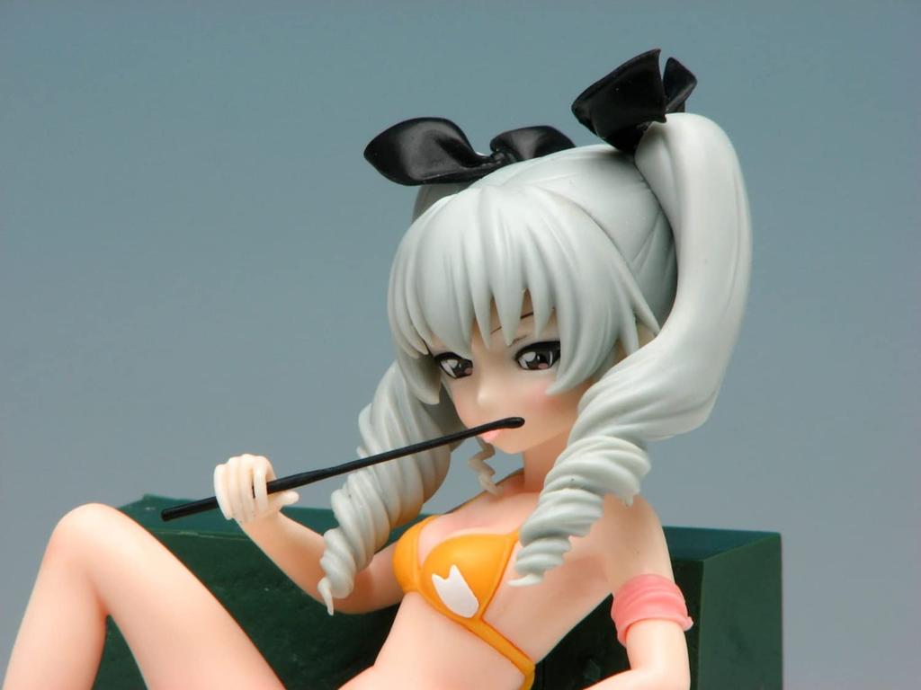 PLATZ Girls Panzer Anchovy Swimsuit Garupan 10th Anniversary Special Scale 28x4x12cm Molded Color Resin Kit & Ver. Edition! 1/10 GPSP-12