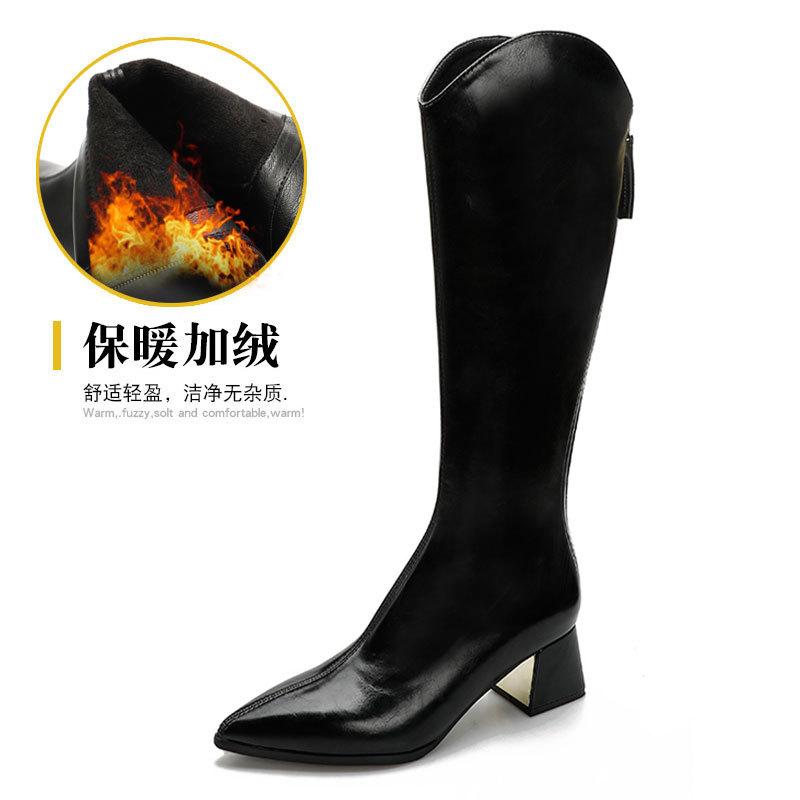 Scarpe da Donna 2026 Moda Comodi Stivali Alti da Donna Stivali di Alta Qualità Scarpe di Lusso per Donna Scarpe con Zip Botas Mujer