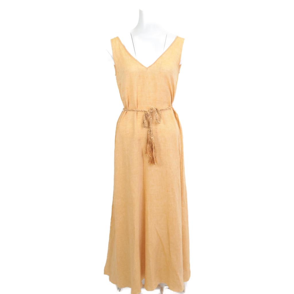 Forte Forte Beige Linen Sleeveless Dress with Rope Belt Dress 0 BeigeUsed
