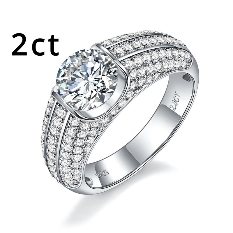 

2CT 8 мм обручальные кольца с муассанитом для мужчин из стерлингового серебра 925 пробы с бриллиантами, обручальное мужское кольцо, ювелирные изделия по индивидуальному заказу 6.5