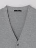 Ships Men's Gas Cotton Double Knit Cardigan, 1-Button, Gray, Size S (112400033), Available Online First.