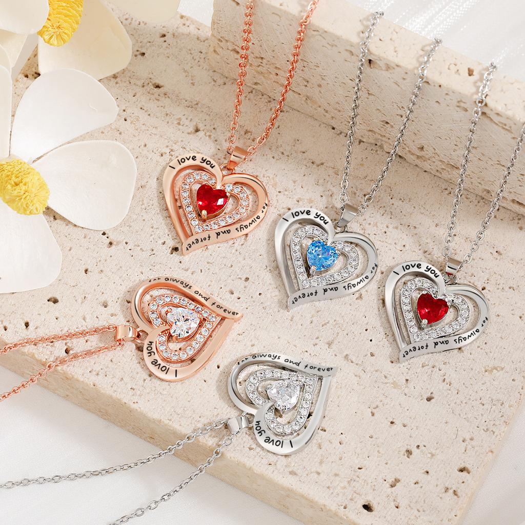 Tolv stjerners stein fersken hjerte halskjede kvinne farget svart brev kjærlighet hjerte hjerte hjerte halskjede