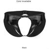 Bikinis Underwear Black Breathable Classic Faux Leather