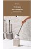Nordic Ceramic Long Handle Toilet Brush – Elegant Design for Complete Cleaning