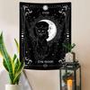 Gothic Black Cat Tapestry Vertical Wall