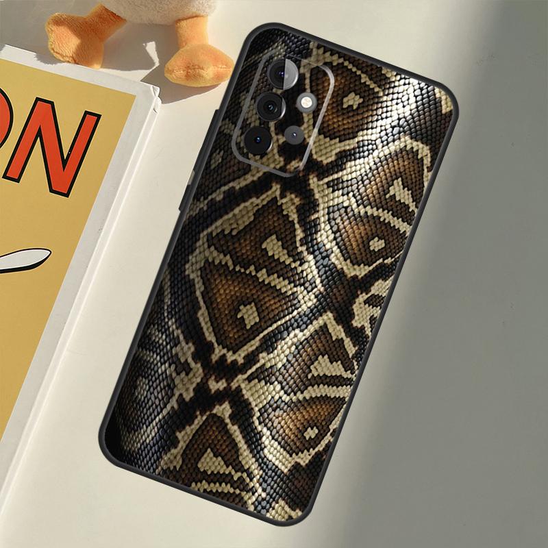 Snake Skin For Samsung Galaxy A33 A36 A56 A26 A16 A15 A55 A53 A35 A22 A32 A52 A54 A34 A14 A05 A06 Case