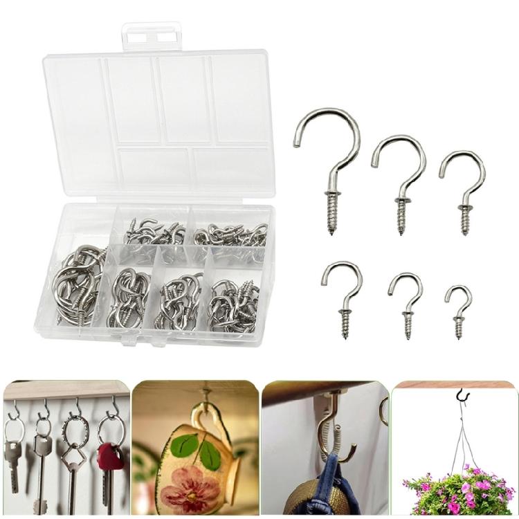 Set mit 75 Eisenbecherhaken Effiziente & Praktische Haken Geeignet für Zubehör