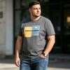 Men's 100% Cotton Print T-Shirt Loose Short Sleeve Plus Size Casual Tee for Summer Streetwear