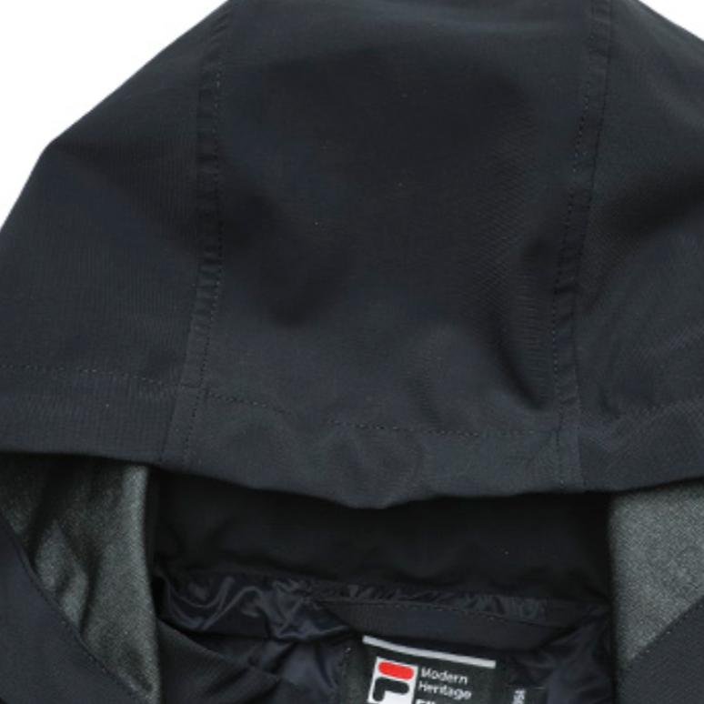 Fila Solid Color Logo Detachable Hood Long Sleeve Jacket Men Jackets Legendary-Blue F11M311507F-NV