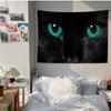 Black Cat Tapestry Office Living Room Tapestry Home Wall Decoration Tapestry