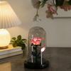 Pink Flower Table Lamp Azure Orchid Potted Plant Lamp Ornament Building Block Style Eternal Flower Atmosphere Night Light