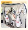 Car Partition Curtain: Front & Rear Blackout Sun Shade for Baby, Heat Insulation, Privacy, Anti-Peep, Cartoon Design