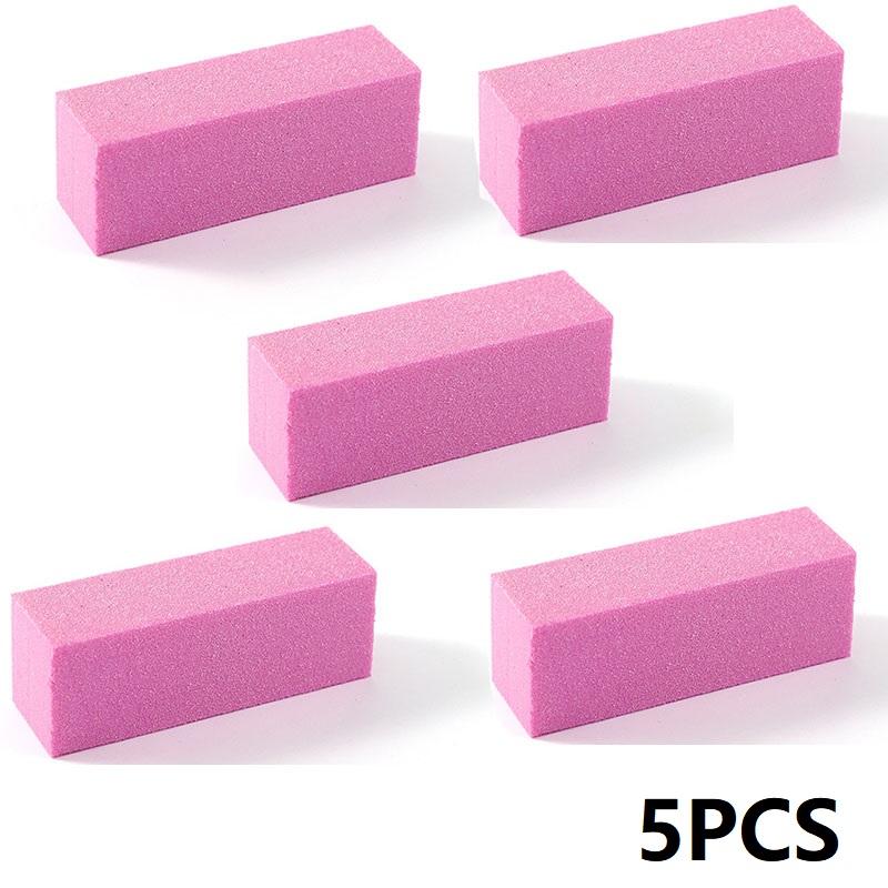5PCS Nail Buffer Polishing Block Buffer for Polisher Manicure Buff Professional Sponge Nail File Milling Cutter for Manicure
