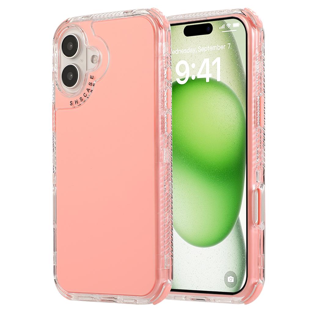 For iPhone 16 Plus Case 3-in-1 Drop-Proof PC+TPU Phone Cover