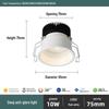 Minimalist Anti-Glare Recessed LED Spotlight