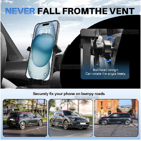 For Mini Cooper S E SE Countryman U25 J01 EV J05 Aceman F65 F66 GPS Gravity Phone Holder Bracket Mount Accessories LHD RHD Black