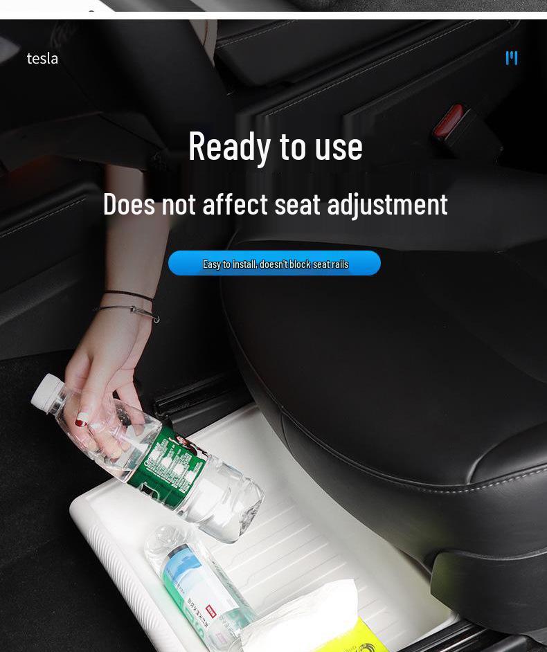 Under-Seat Storage Box for Tesla Model Y (Refresh Version) - Organizer Modification Accessories