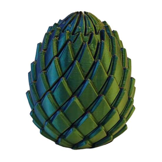 

3D Printed Twisting Egg Toy Stress Relief Spiral Egg Toy Articulated Rotating Egg Fidget Spinner Desk Toy Easter Basket Stuffers Party Favors S