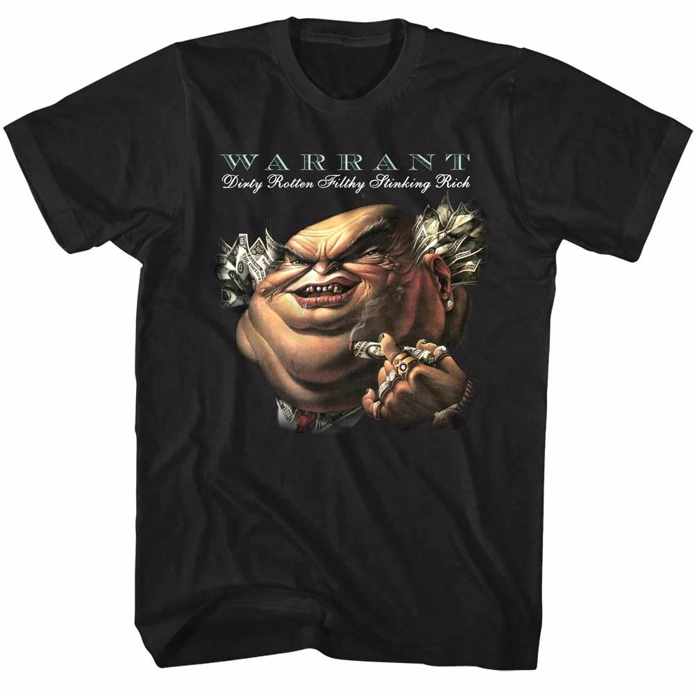 

Warrant Dirty Rotten Filthy Stinking Rich Album Cover Mens T Shirt Concert Merch M