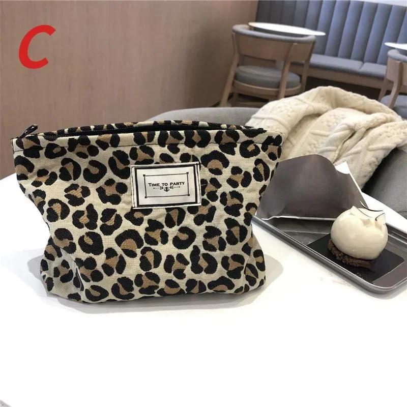 Leopard Print Cosmetics Storage Bag Thickened Storage Washing Travel Large Capacity Makeup Bag Toiletry Organizer Makeup Bags