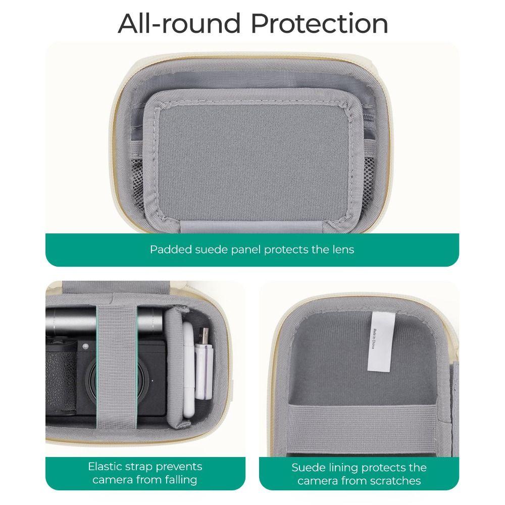 2 Carrying Ways Digital Camera Case Lightweight Puffy Camera Insert Pouch Thickened Soft Storage Bag Outdoor Photography