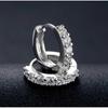 Andara Newest Luxury Romantic Women Jewelry  Sterling  Plated Rhinestone Crystal Hoop Earrings For Women Wholesale