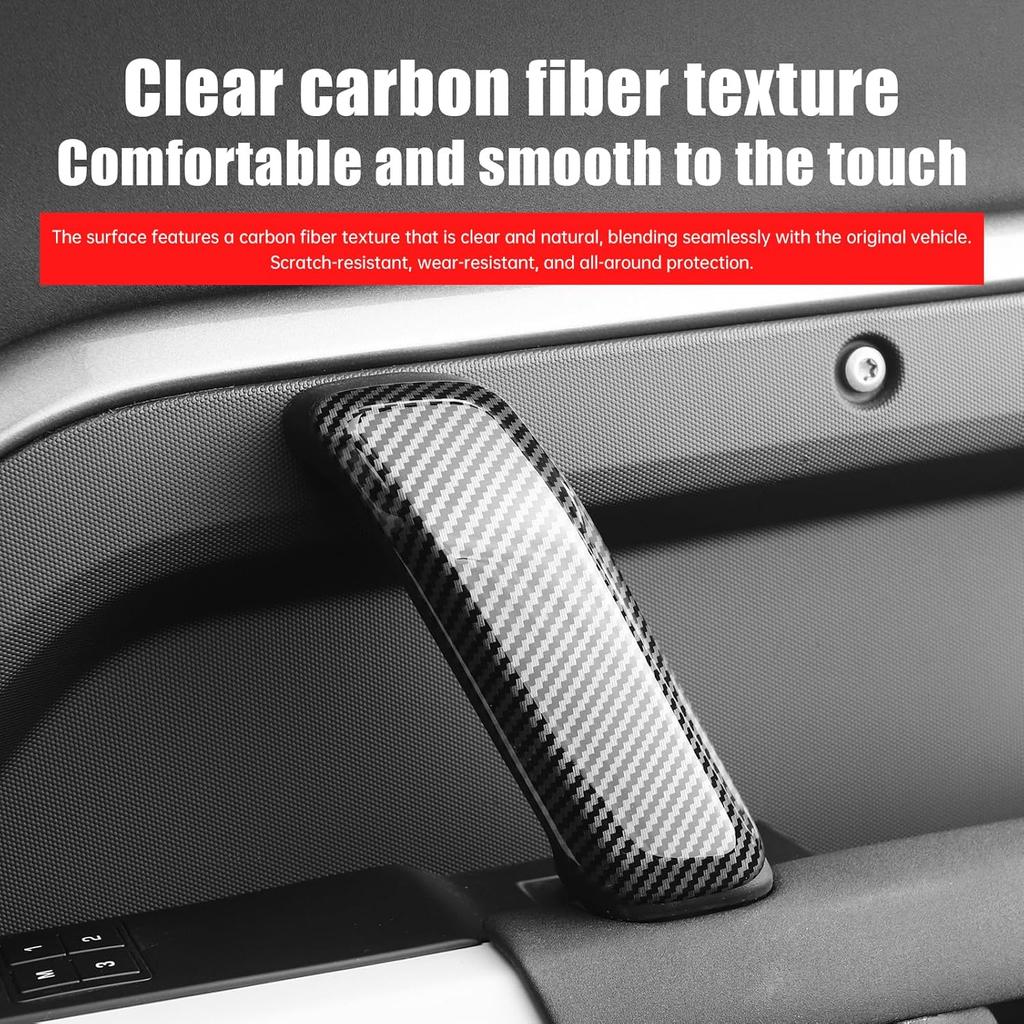 Door Handle Cover Suitable for 2020-2026 Land Rover Defender 90 110 130 Interior Handle Decoration Set Internal Patch armrest Protective Shell