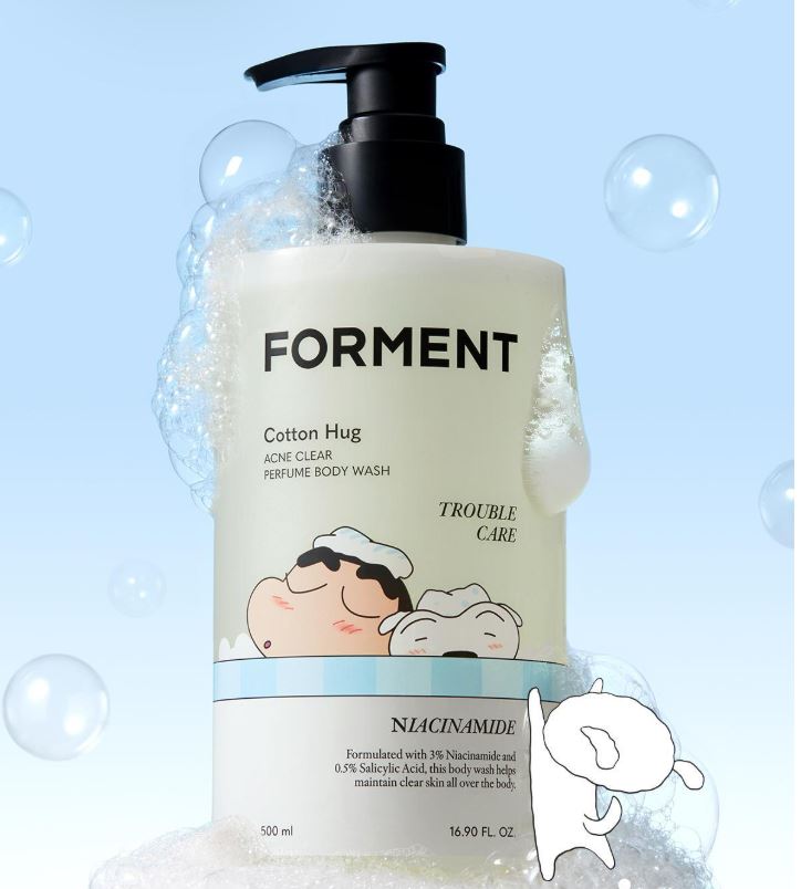 FORMENT Гель для душа 3-в-1 с ароматом 500 мл #Хлопковое объятие — Освежающий парфюмированный гель для душа 3-в-1 (Хлопковое объятие) 01EA
