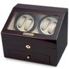 Royal Hausen Watch Winder, Winding Machine, 4-Watch Capacity, 6-Watch Storage, GC03-D66EW