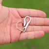 Multifunctional Belt Key Holder Small Keychain Hook Lightweight Keyring Clasp Money Clip Stainless Steel Keychain Clip