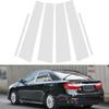 6pcs/set Silvery Car B Pillar Post Covers Trim Window Column Sticker for Toyota Camry 2012 2013 2014 2015 2016 2017 BC Column Parts