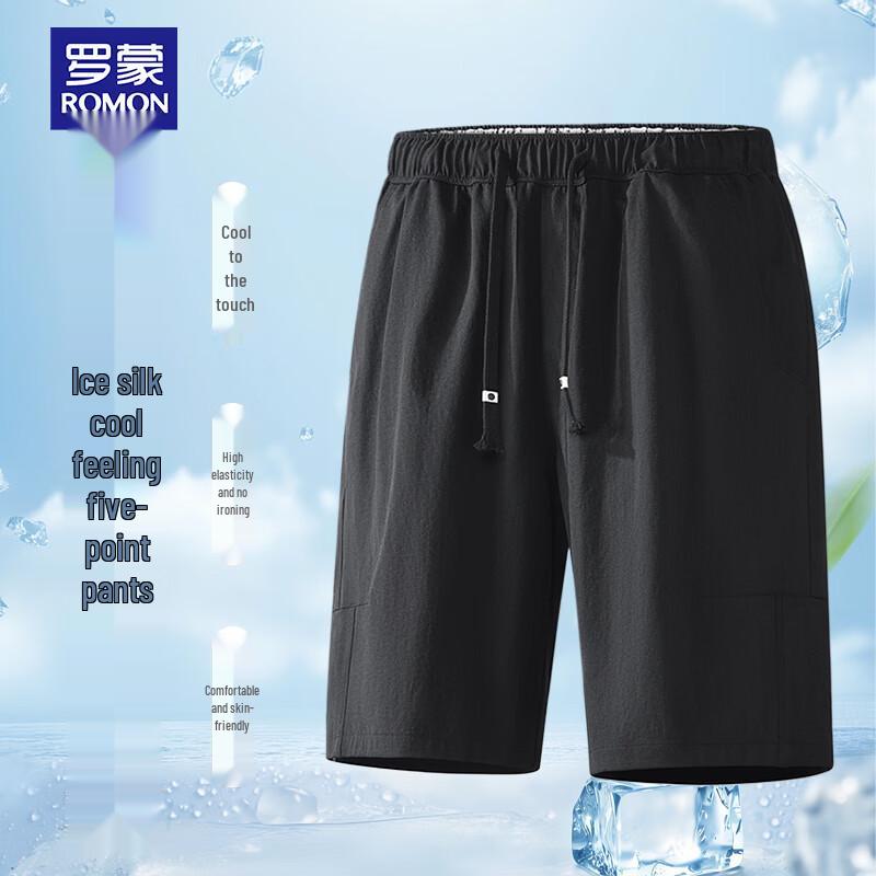 ROMON Men s Ice-Feel Quick-Dry Summer Sport Shorts M