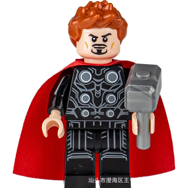 Ninja Warrior Superhero Doll With Weapon Single Building Block Assembly Toy