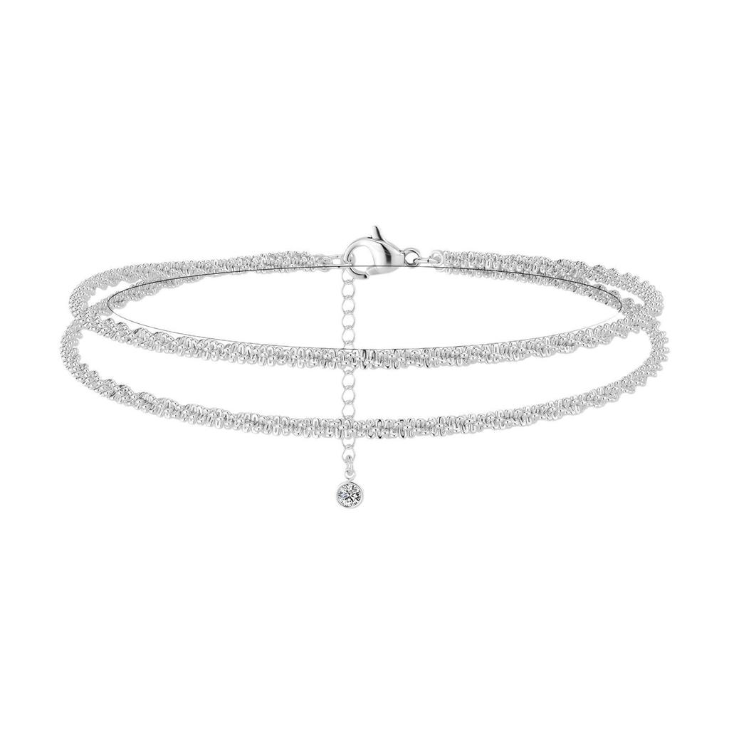 European & American Caterpillar Chain Star Anklet - Sparkling Summer Jewelry