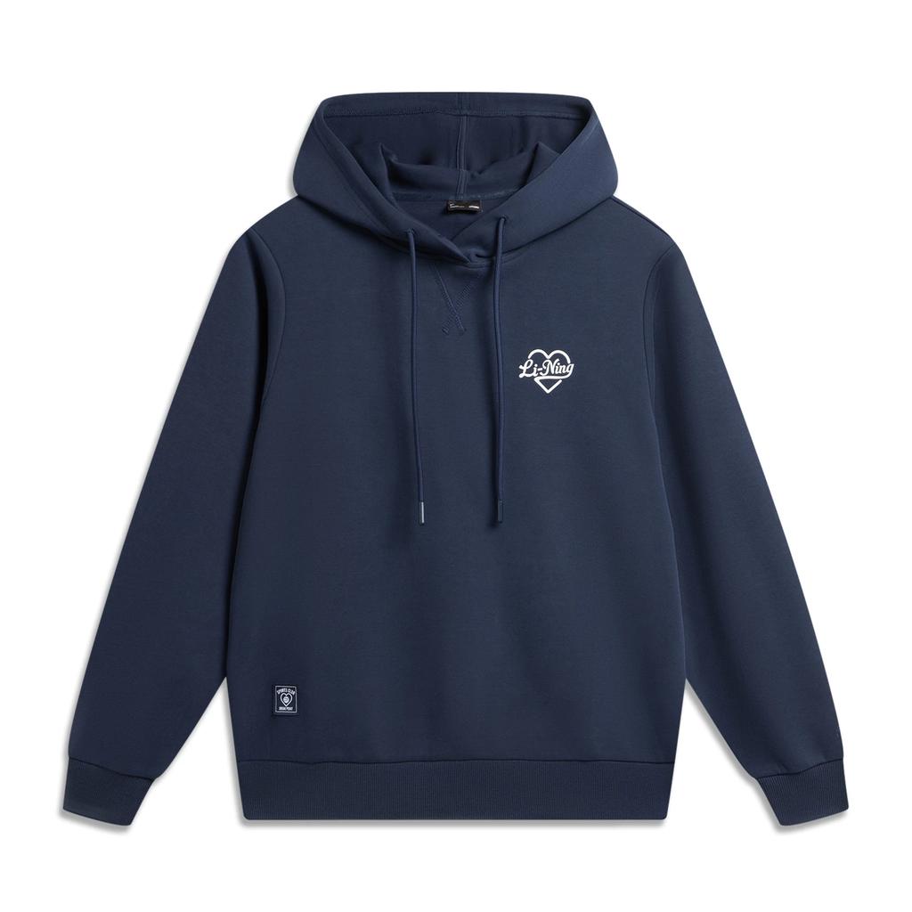 Li Ning Sports Lifestyle Serie Vielseitiges Mode Kapuzenpullover Lässiger Pullover Damen Pullover AWDW596-1