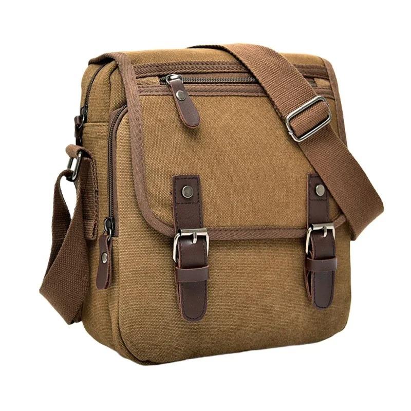2024 New Men's Bag High Quality Retro Canvas Shoulder Bags Husband Fashion Crossbody Bag Designer Handbag Messenger Bag