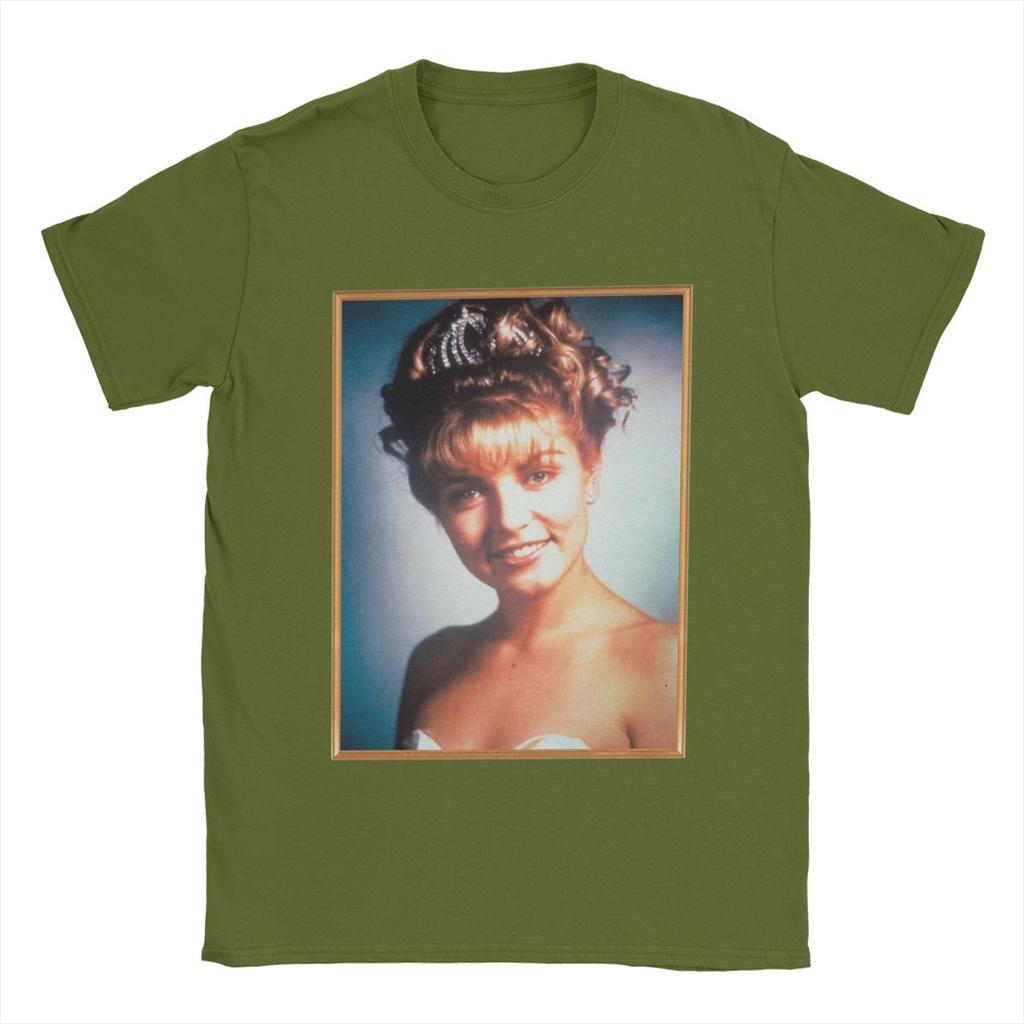 Twin Peaks Laura Palmer Rosy Glow High School Portrait Men T Shirt Novelty Tees Round Neck T-Shirts Cotton Gift Idea Clothes