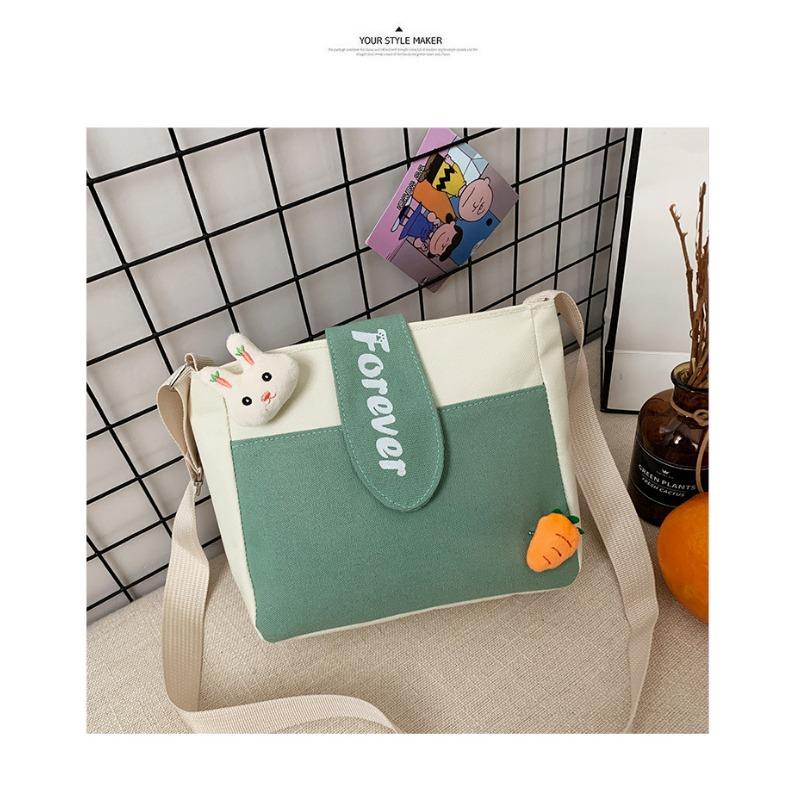 Small Square Bag 2 New Women's Bag Fashionable and Sweet Contrasting Color Shoulder Messenger Bag