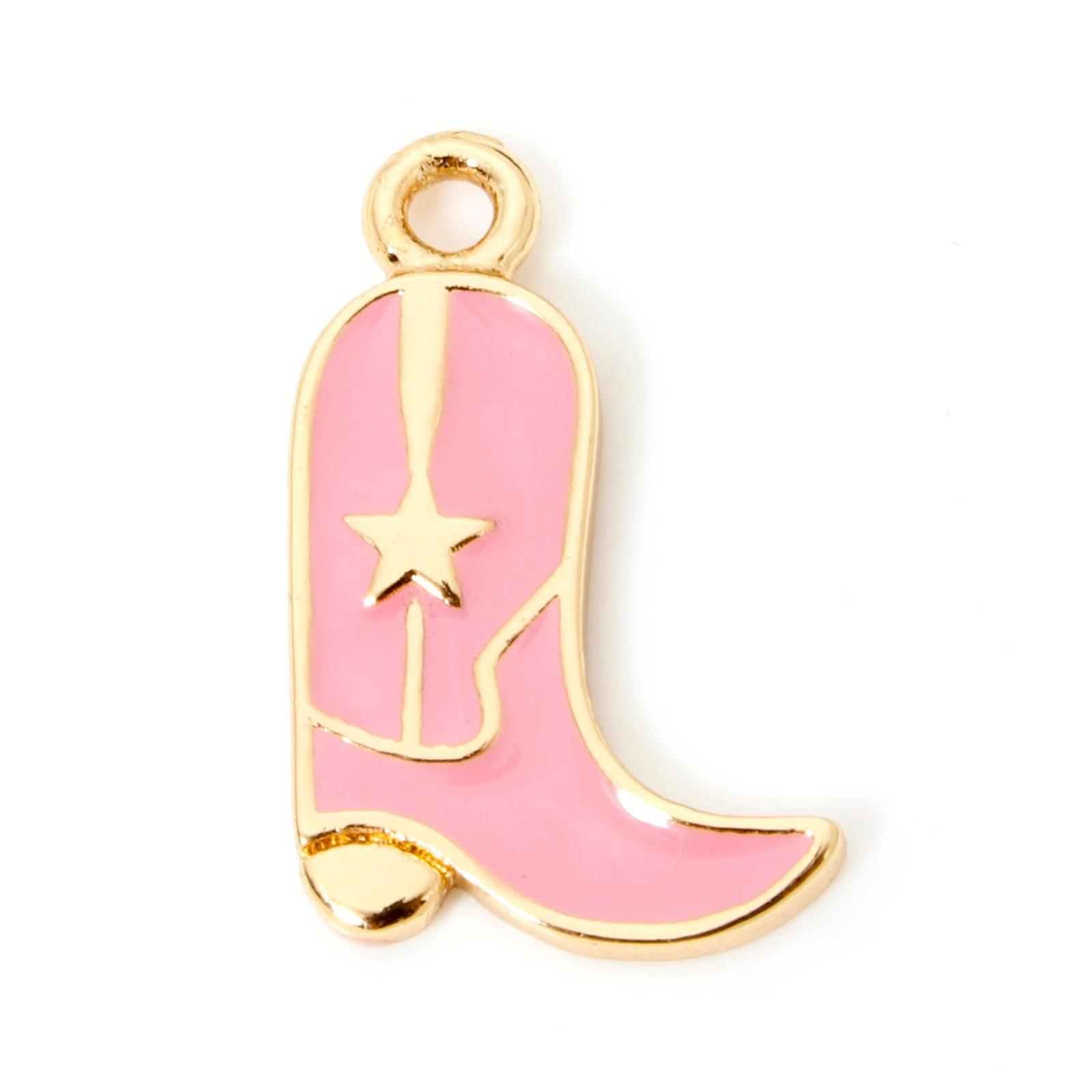 

1/2 Piece Brass West Cowboy Charms Pendants 18K Gold Color Boots Horseshoe For DIY Making Supply Necklace Jewelry Findings