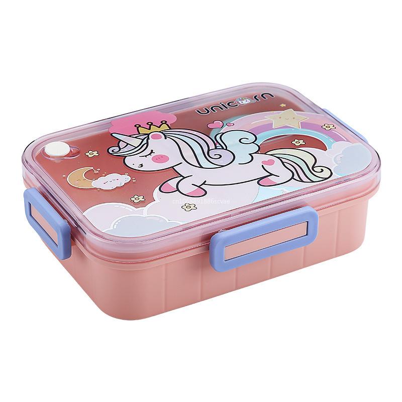 Cute Lunch Box for Kids Girls Boys with Compartments Bento Lunchbox School Child Leakproof Children's Food Snack Boxes New 2025