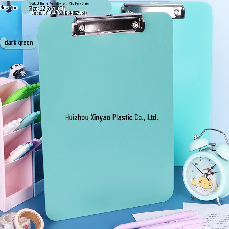 Large Capacity A4 File Box with Pen Slot & Clipboard for A5 Paper Storage