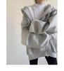 Women's 2022 Korean Style Loose Thin Plus Velvet Hooded Sweatshirt