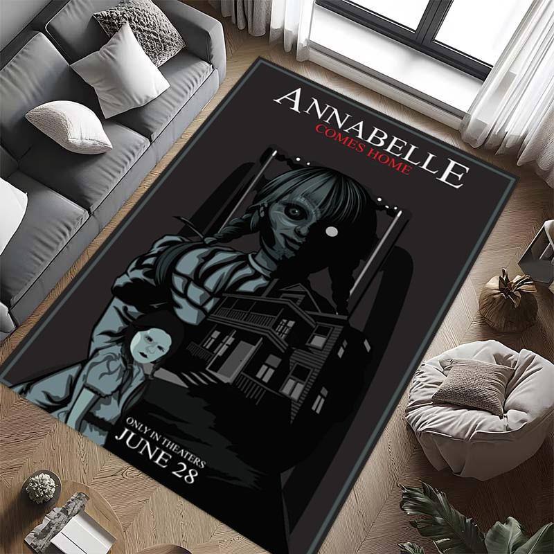 Creepy Doll Haunts Scream Fest carpet Suitable for all seasons Home Decor Dormitory decoration Bathroom mat Christmas gifts