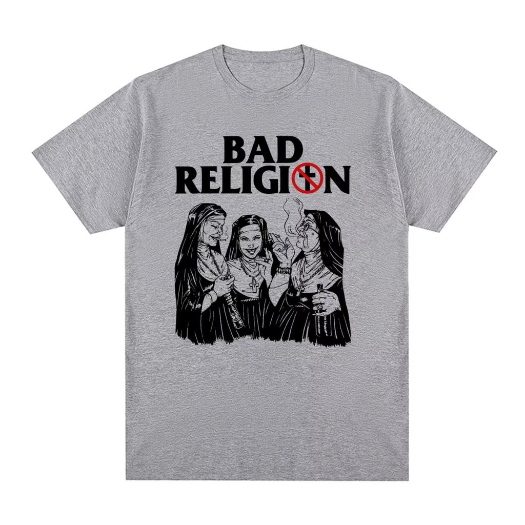 BAD RELIGION Vintage T-shirt Punk Rock American Casual Homme Streetwear Men T Shirt New Tee Suitable for Both Men and Women