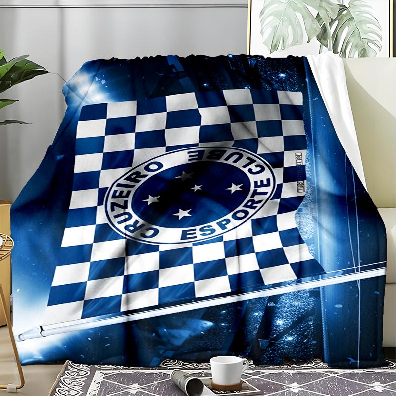 1PC Fc Esporte Printed Soft Flannel Blanket Throw for Adult Bedroom Living Room Sofa Camping Travel Fan gifts Christmas Gifts