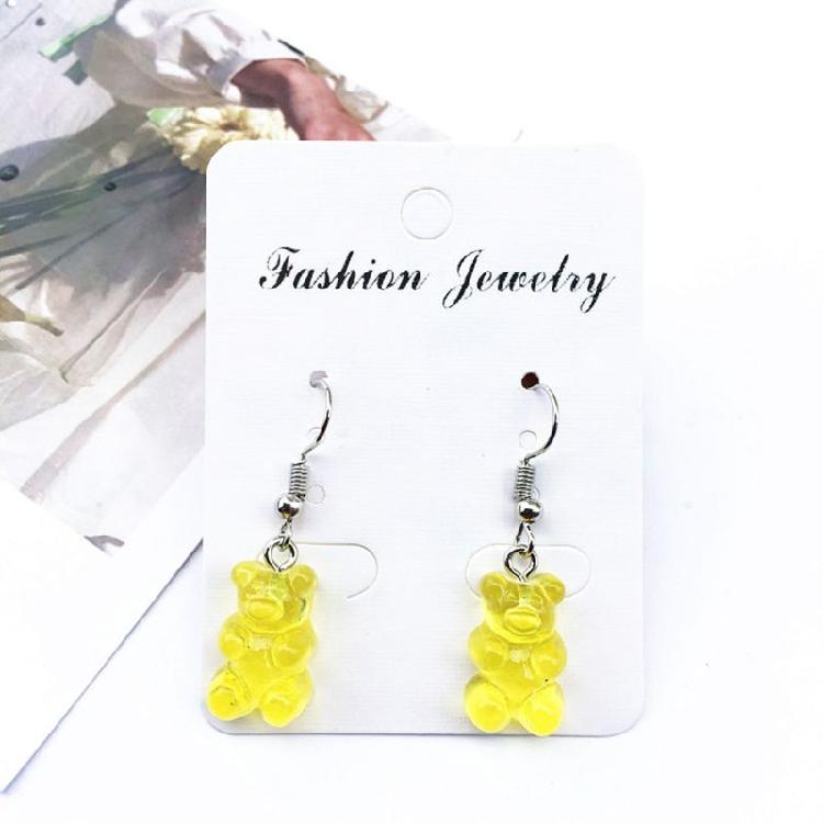 Gummy Bear Earrings1 Pair for Creative Cartoon Design Girls Birthday Festival